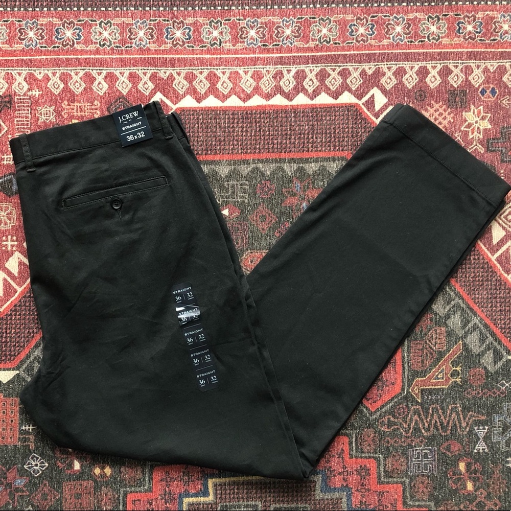 NWT Mens’ J. Crew Flex Straight leg Slacks 36/32 Charcoal Gray